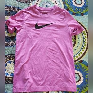 Nike Pink T-Shirt with Black Logo